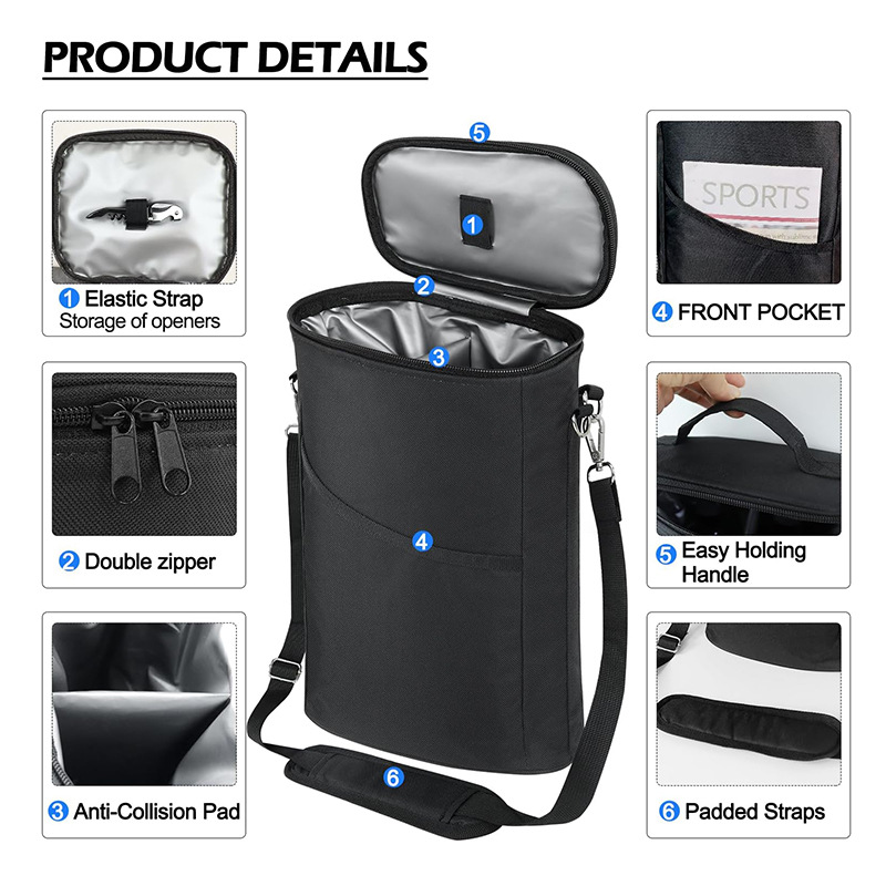 Tote Bag Sublimation - Tas Pembawa Anggur, Tas Pendingin Anggur