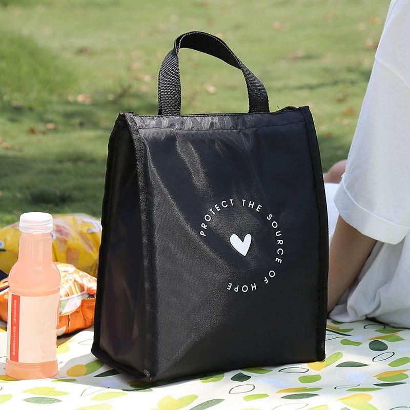 Tote Bag Sublimation - Tas Makan Siang Terisolasi Pola Hati