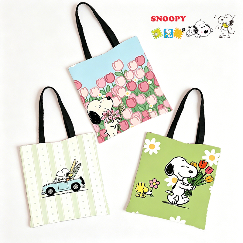 Tote Bag Sublimation - Tas Kanvas Sublimasi Snoopys Tas Bahu