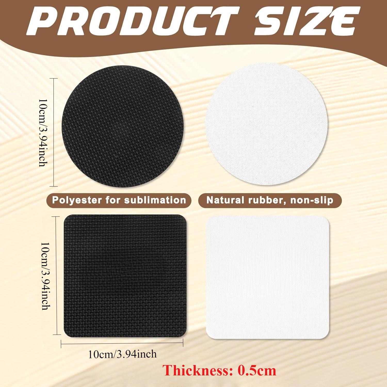 10 Pcs Set Coasters Sublimasi  - Coaster Sublimation Blank ulasan dan harga