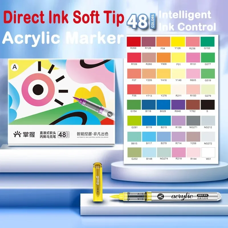 GRASP 120/1 Warna Marker Akril - Copic Marker Sketch ulasan dan harga
