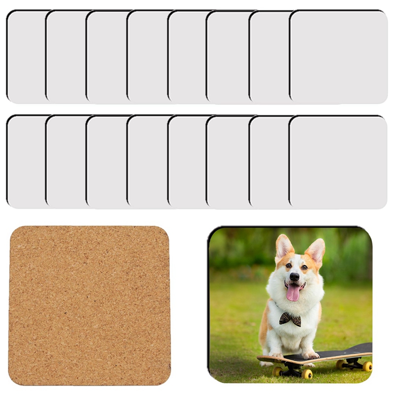 18Pcs Alas Gelas Sublimasi Per - Coaster Sublimation Blank ulasan dan harga