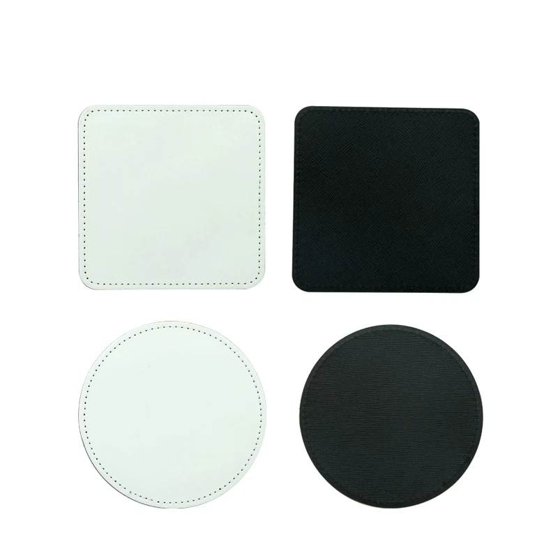 10pcs/lot Alas Cangkir Kulit P - Coaster Sublimation Blank ulasan dan harga