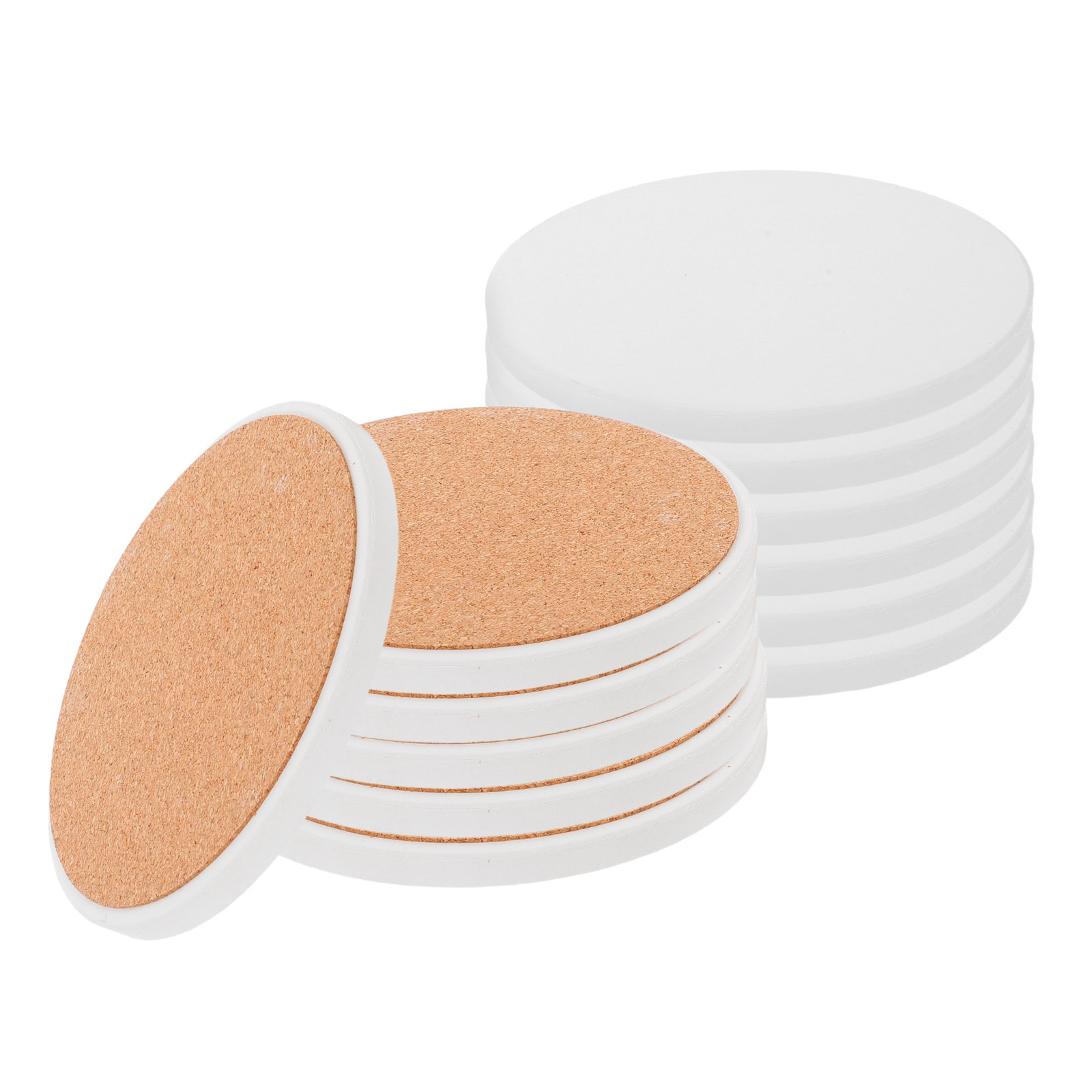 12 Buah Tatakan Gelas Kreatif  - Coaster Sublimation Blank ulasan dan harga