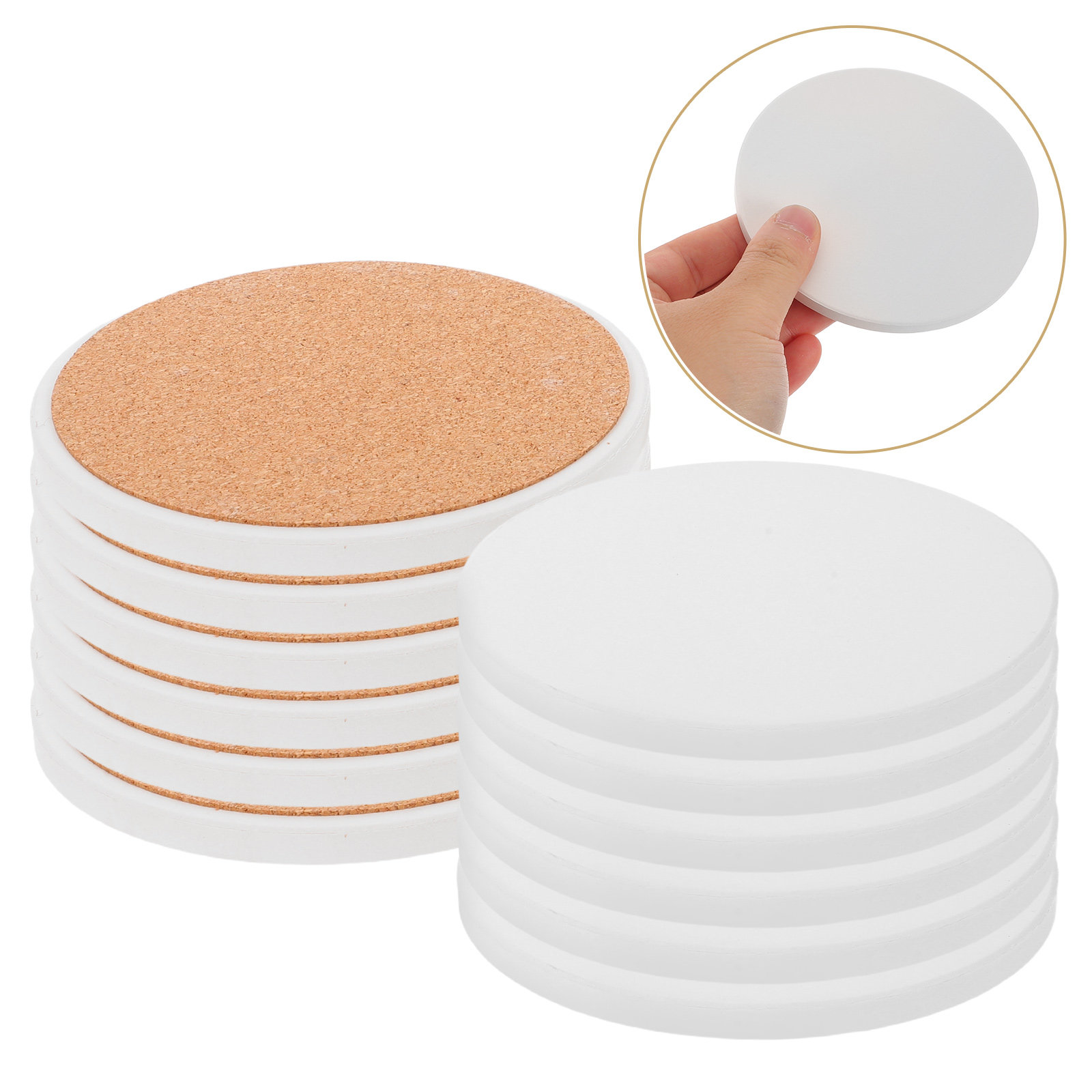 12 Buah Tatakan Gelas Kreatif  - Coaster Sublimation Blank ulasan dan harga