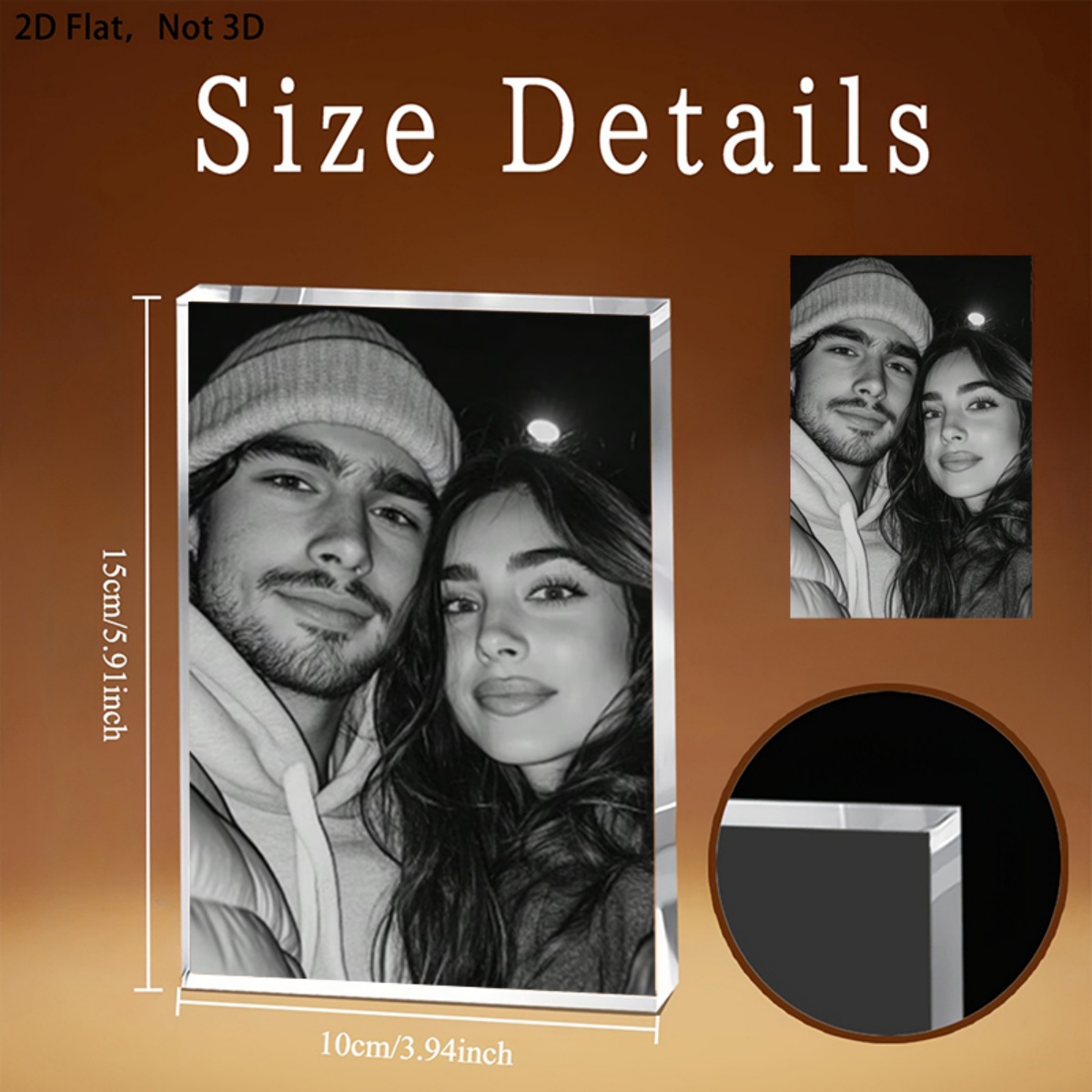 Ornamen Meja Akrilik yang Dapa - Photo Acrylic Block ulasan dan harga
