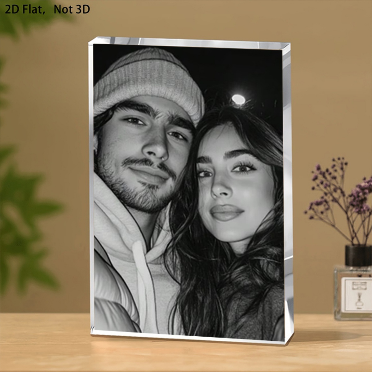 Ornamen Meja Akrilik yang Dapa - Photo Acrylic Block ulasan dan harga