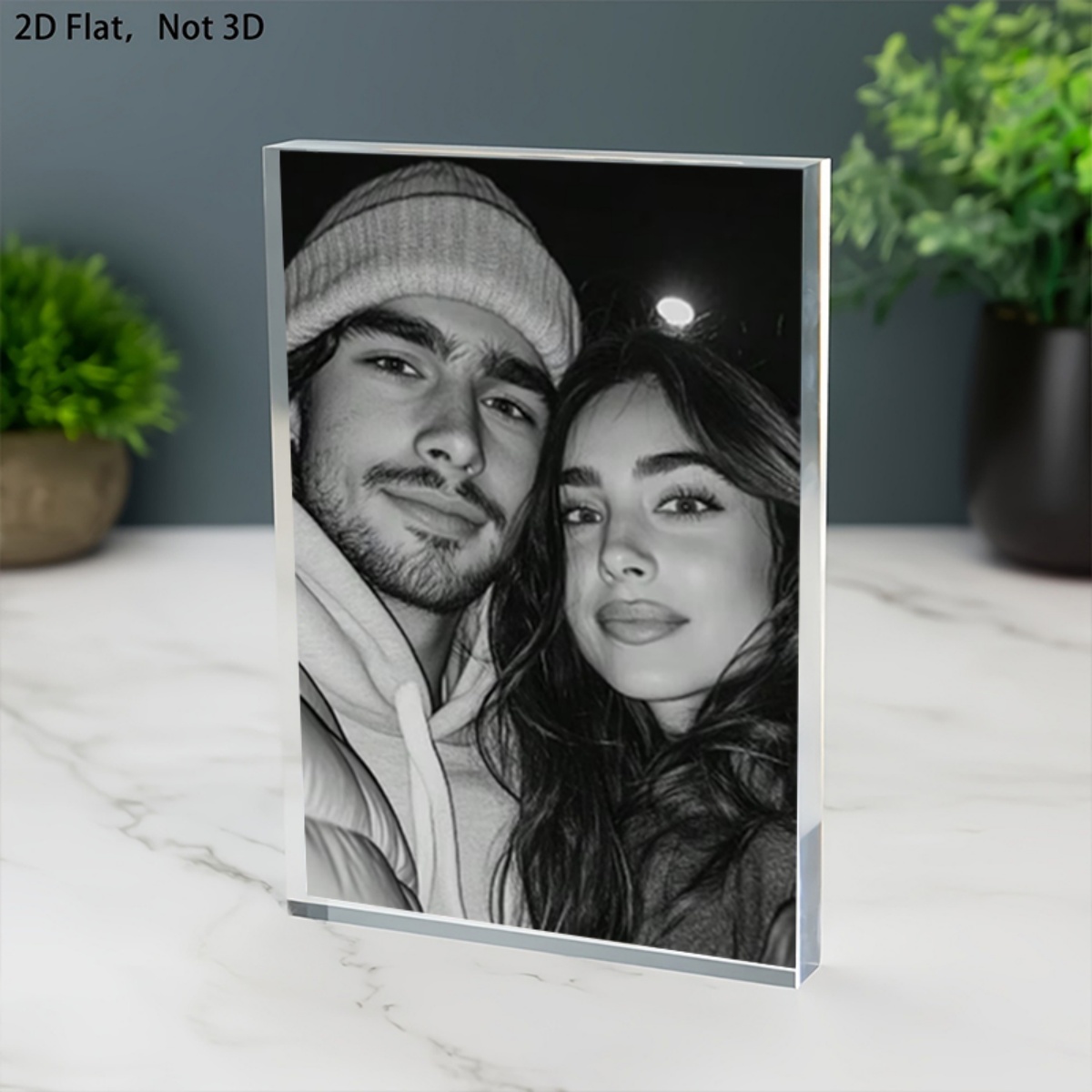 Ornamen Meja Akrilik yang Dapa - Photo Acrylic Block ulasan dan harga