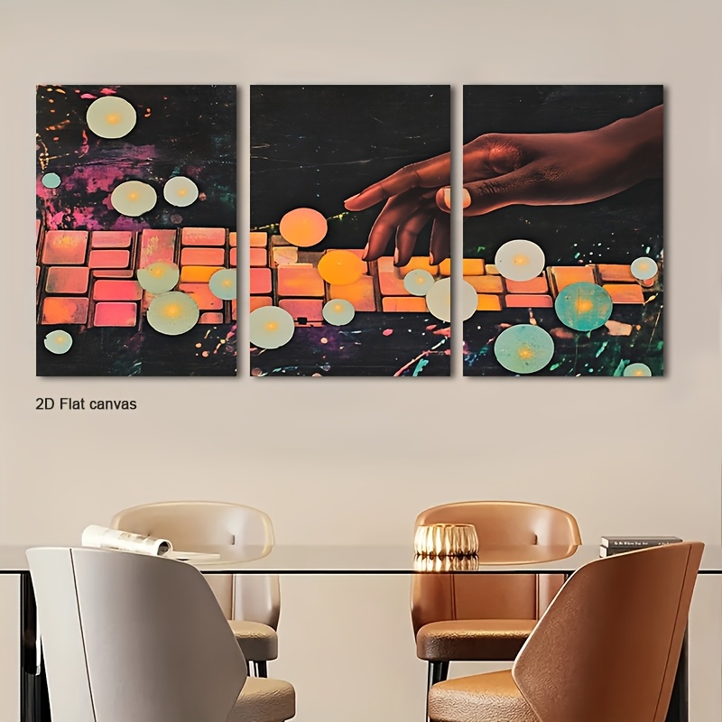 Kanvas Tanpa Bingkai 3pcs Seni - Canvas Wrap Ready ulasan dan harga