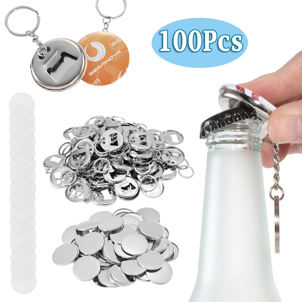100pcs Bahan Pembuatan Badge P - Button Badge Blank ulasan dan harga