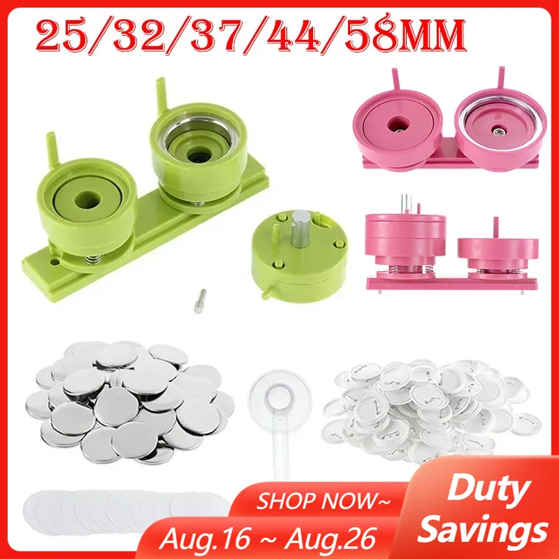 Set 100 25/32/37/44/58mm lenca - Button Badge Blank ulasan dan harga